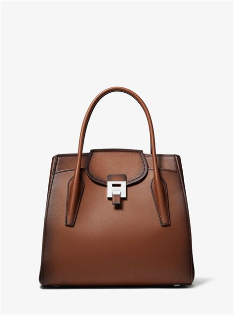 Bancroft Large Burnished Calf Leather Satchel 